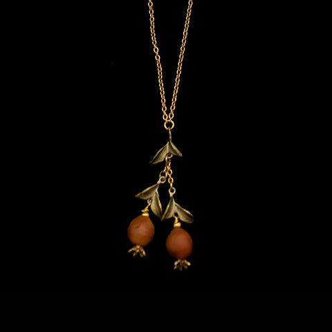 Pomegranate 16'' Adj. Double Drop Pendant By Michael Michaud