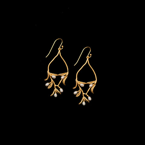 Night Willow Post Earrings By Michael Michaud