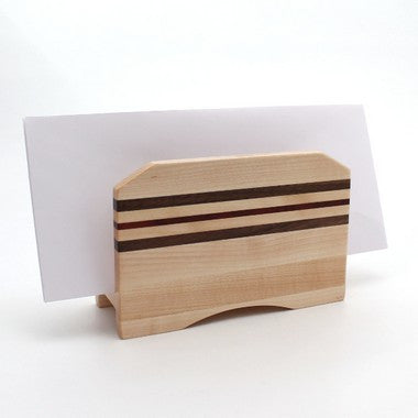 Striped Letter Holder in Maple