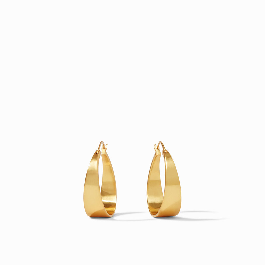 Poppy Hoop Earrings Gold Medium by Julie Vos