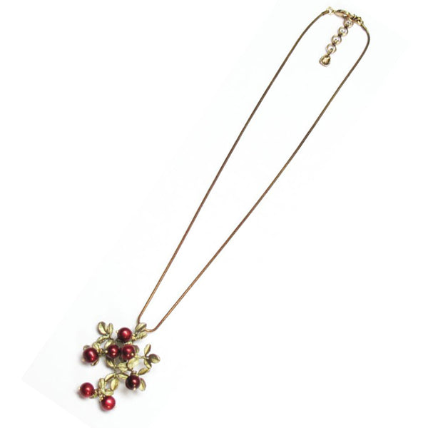 Cranberry Pendant Necklace by Michael Michaud