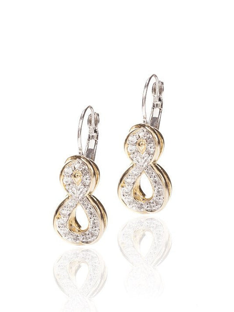 Infinity Collection Pave French Wire Earrings by John Medeiros