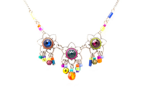 Multi Color Light Necklace by Firefly Jewelry