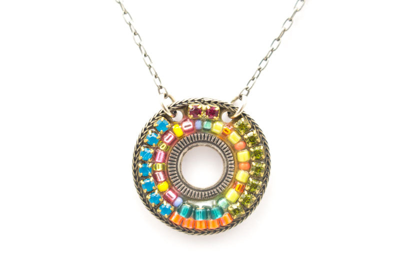 Multi Color Pendant Necklace by Firefly Jewelry