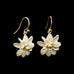 Magnolia Flower Wire Earrings By Michael Michaud