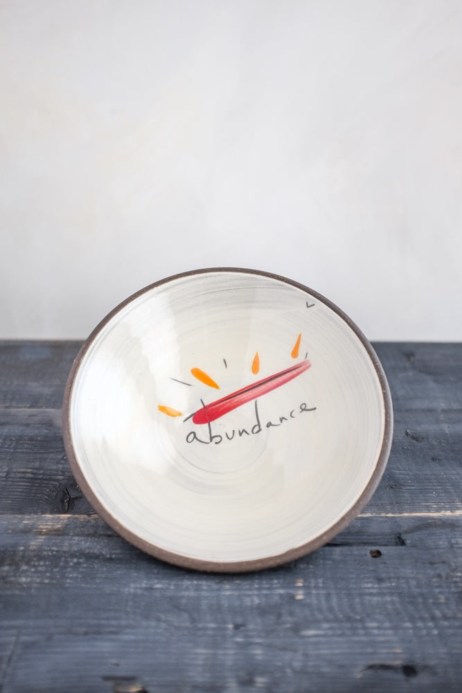 Abundance Pasta Bowl Hand Painted Ceramic