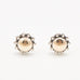 Sterling Silver and 22K Gold Sun Post Earrings