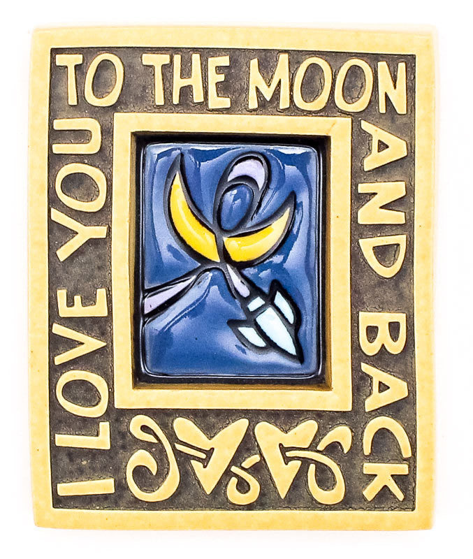 To the Moon Small Thick Ceramic Tile