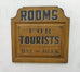 Rooms For Tourists Day or Week in Mustard with Semi Arched Top Americana Art