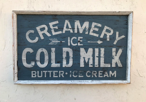 Creamery Cold Milk Americana Art