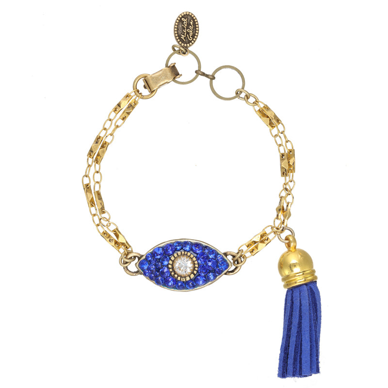 Royal Blue Tassle Bracelet