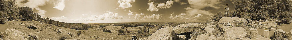 General Warren & The Field From Little Round Top Panoramic Photo by James O. Phelps