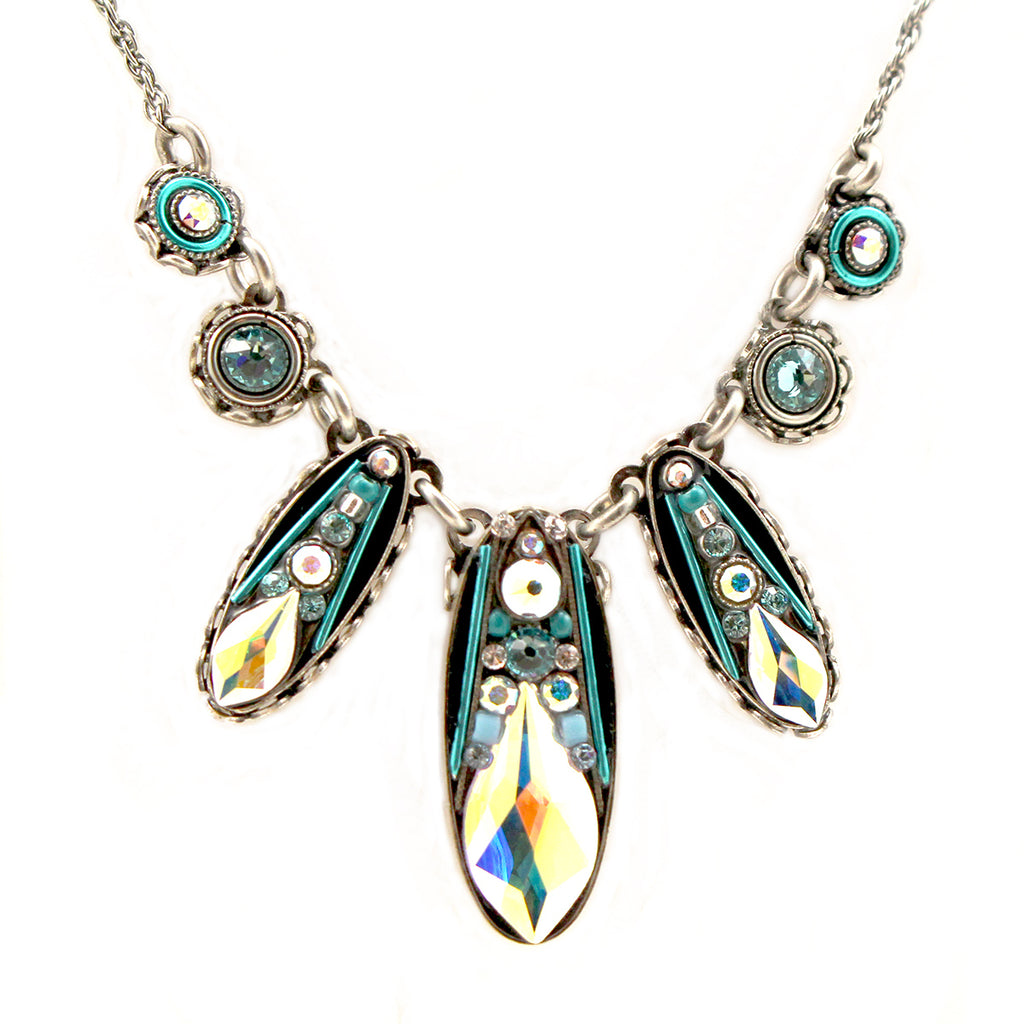 Ice Diva Three Drop Necklace by Firefly Jewelry