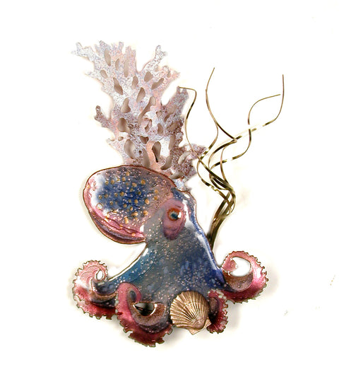 Octopus with Shell Wall Art by Bovano