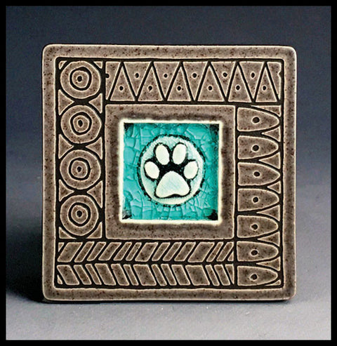 Paw Print Coaster