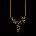 Night Willow 16'' Adj. Mini Statement Necklace By Michael Michaud