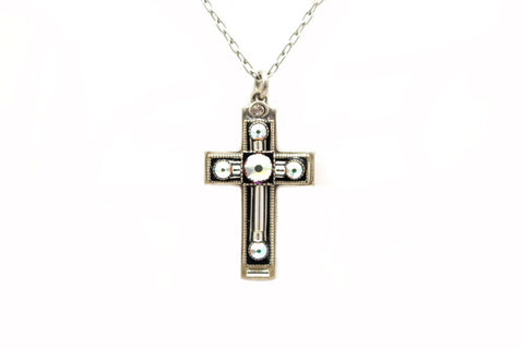 Silver Medium Cross by Firefly Jewelry