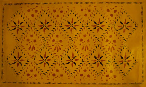 Wayside Inn in Yellow Ochre Floorcloth