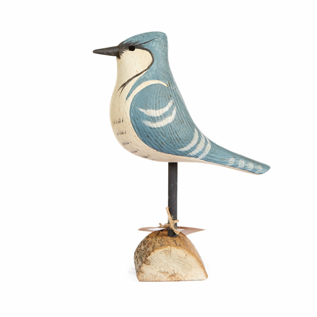 Hand Carved Blue Jay