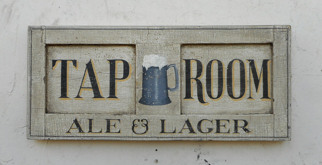 Tap Room - Ale & Lager Sign