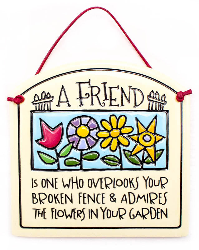 A Friend Is Small Arch Ceramic Tile