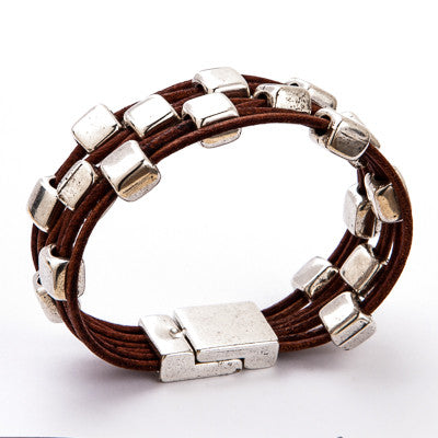 Zen Garden Leather Bracelet