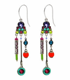 Multi Color Hodgepodge Earrings by Firefly Jewelry