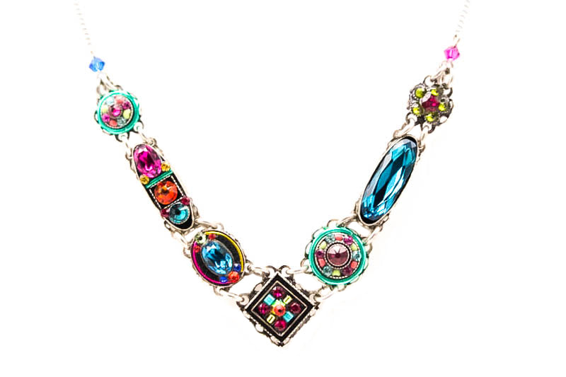 Multi Color Vita V Necklace by Firefly Jewelry