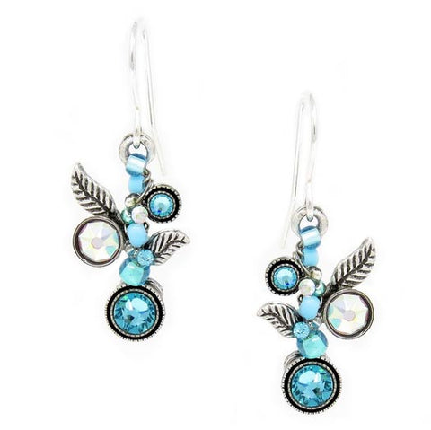 Light Turquoise Scallop Earrings by Firefly Jewelry
