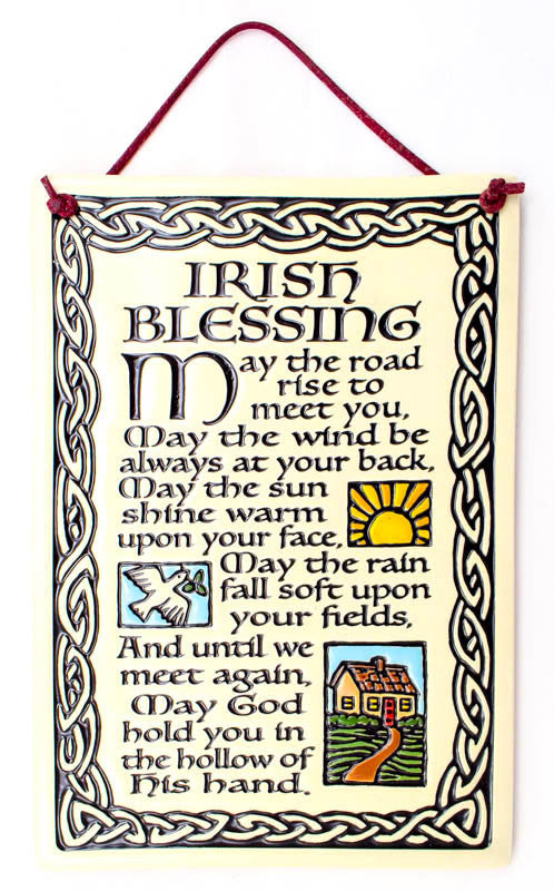 Irish Blessing Large Rectangle Ceramic Tile