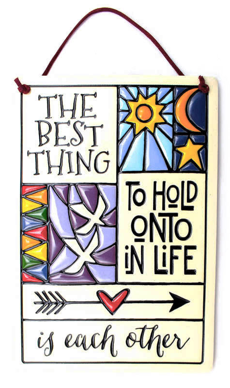 The Best Thing in Life Large Rectangle Ceramic Tile