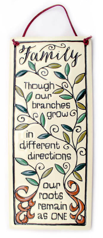 Family Roots Large Tall Ceramic Tile
