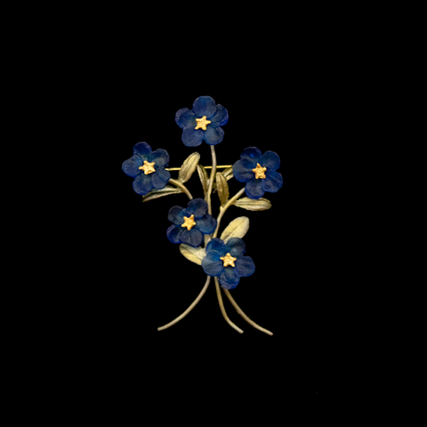 Blue Violet Brooch by Michael Michaud