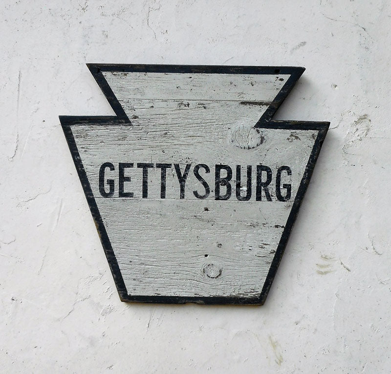 Gettysburg Keystone Shape in White