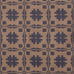 Fancy Snowballs Table Square in Blue with Tan