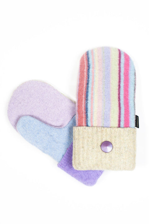 Wool Mittens in Pastel
