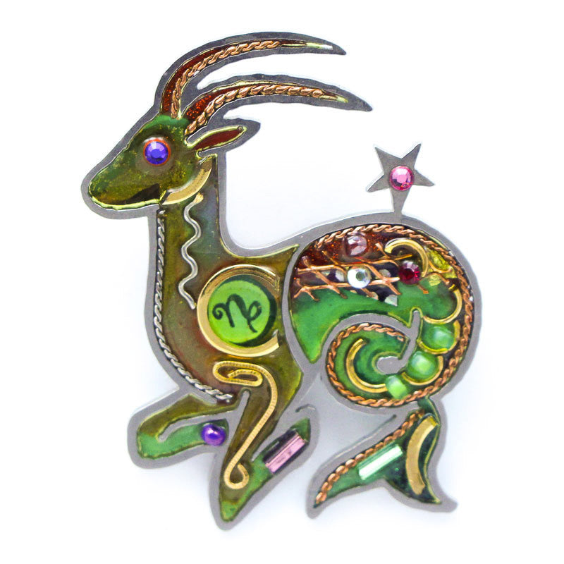 Vibrant Personality Capricorn Pin