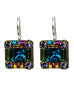 Multi Color Signature Collection Mosaic Square Earrings by Firefly Jewelry