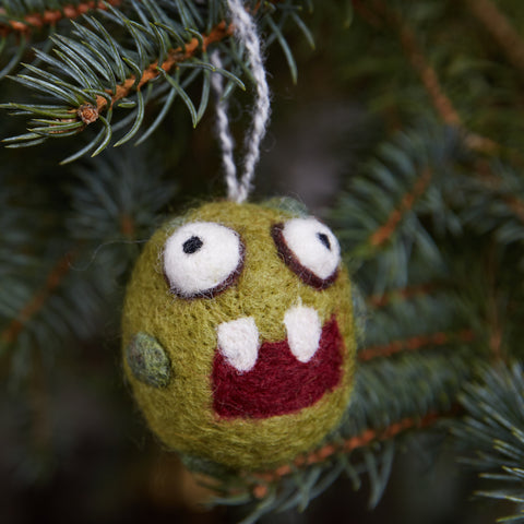 Two Tooth Monster Woolie Ornament