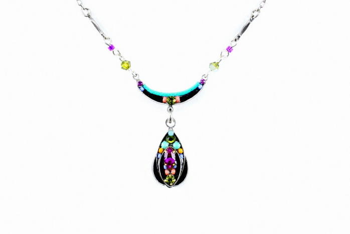 Multi Color Arc Necklace by Firefly Jewelry