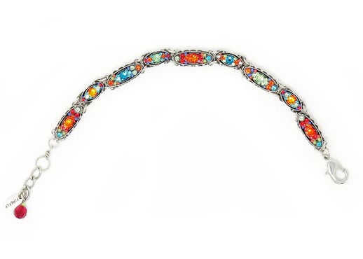 Multi Color Sparkle Thin Bracelet by Firefly Jewelry