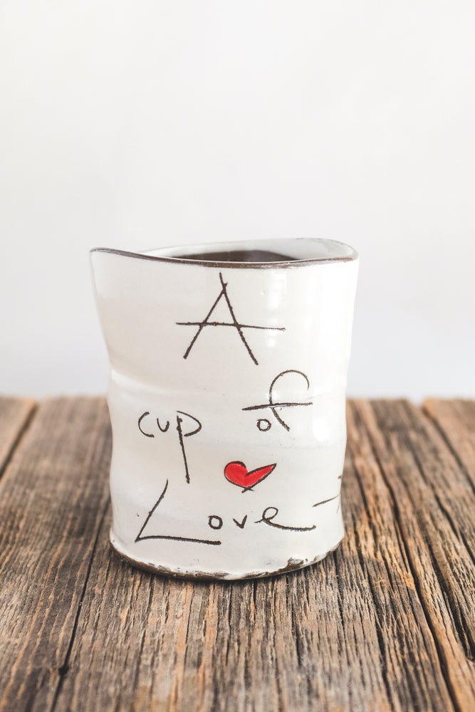 Love Cup Hand Painted Ceramic