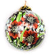 Country Flowers Small Bulb Ceramic Ornament