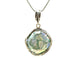 Circle Drop Roman Glass Necklace