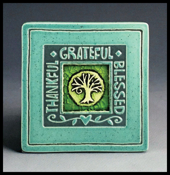 Thankful/Grateful/Blessed Coaster