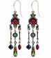 Multi Color Cascading Chandelier Earrings by Firefly Jewelry