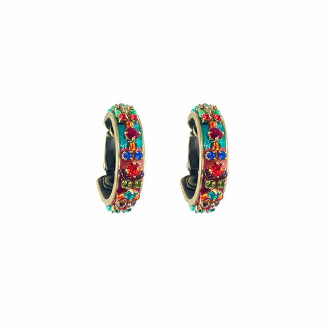 Multi Bright Hoop Earrings by Michal Golan