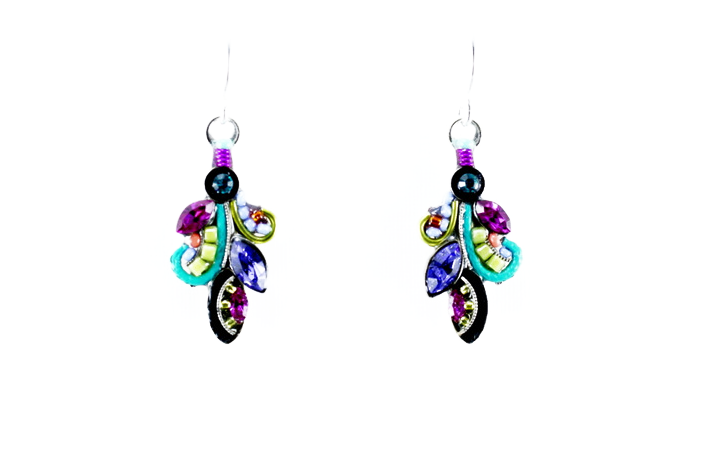 Multi Color Curly Q Earrings by Firefly Jewelry