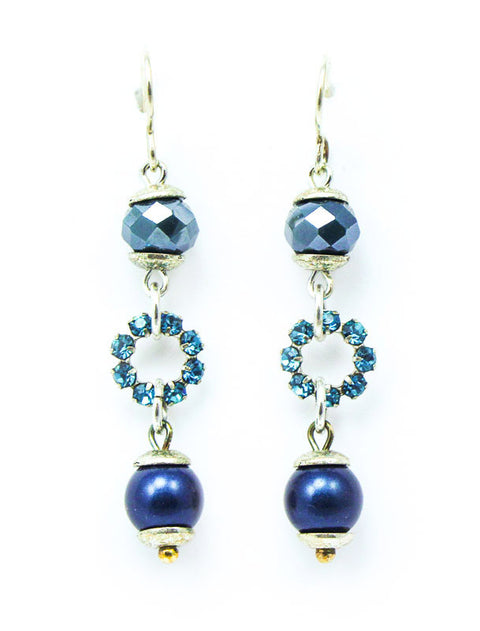 Crystal Blue Drop Earrings by Desert Heart