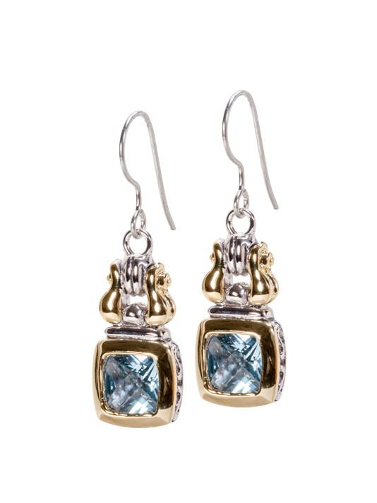 Anvil Square Fish Hook Earrings by John Medeiros - Available in Multiple Colors